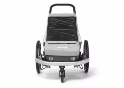 Croozer Kid Keeke 1 Kinderanhänger 2022 -E-Bikes Verkäufe 121001520 croozer kid keeke 1 front 02 stone grey 2020 web 1000 x 1000 df0a4