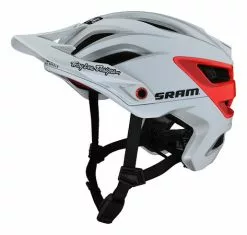 Troy Lee Designs A3 MIPS Helm, SRAM, White/red