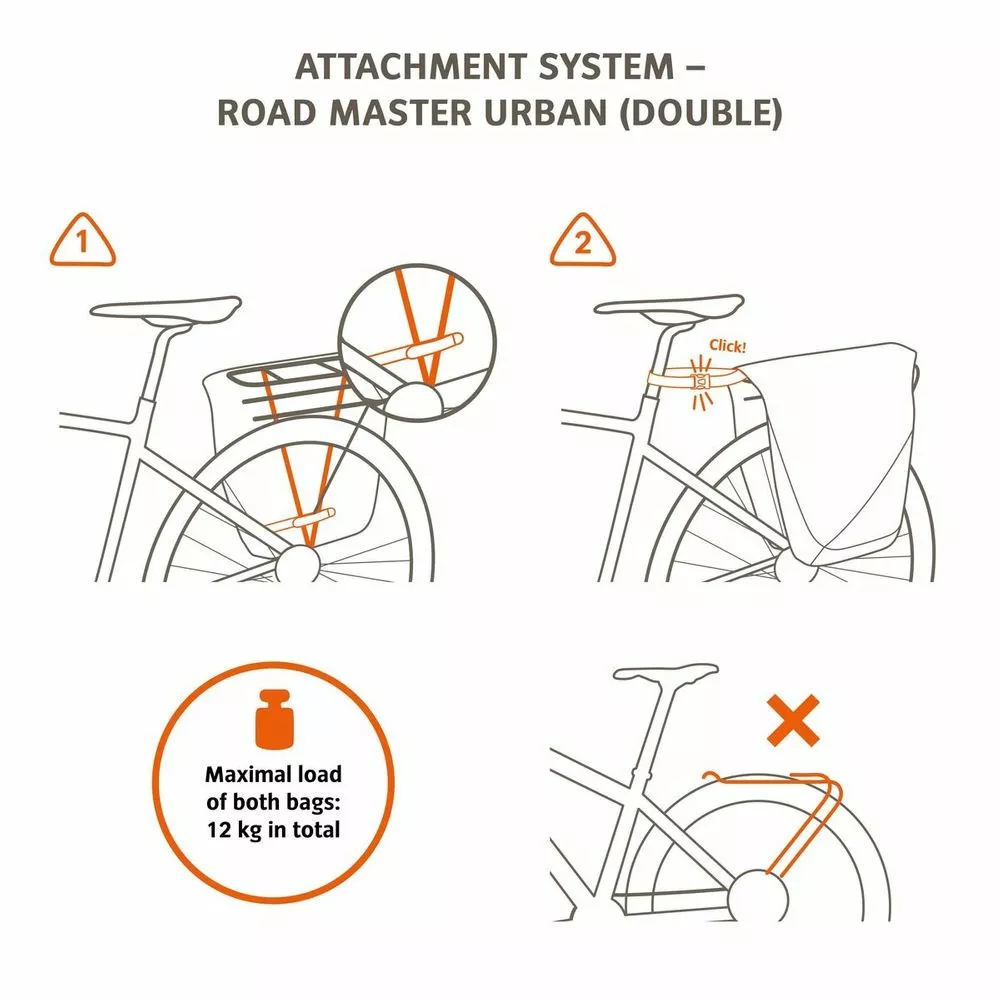 VAUDE Road Master Urban (Double), Doppel-Fahrradtasche 8 VAUDE Road Master Urban (Double), Doppel-Fahrradtasche – Bild 6