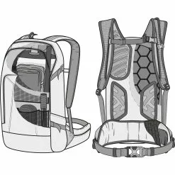 Amplifi ETRACK 23 E-Bike Protektor-Rucksack -E-Bikes Verkäufe amplifi etrack23 stealthblack ml techillu