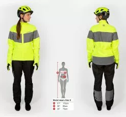 Endura Ltd Endura Damen Urban Luminite EN1150 Wasserdichte Jacke -E-Bikes Verkäufe e9182 detail sizing e9182 wms luminite wp jkt s