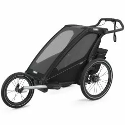Thule Chariot Sport 1 Kinderanhänger 2023 -E-Bikes Verkäufe thule chariot sport1 midnight black on black 3