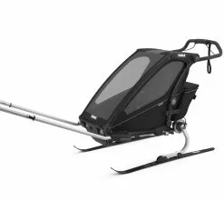 Thule Chariot Sport 1 Kinderanhänger 2023 -E-Bikes Verkäufe thule chariot sport1 midnight black on black 5