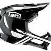 100% Trajecta Fahrradhelm - Fullface Helm -E-Bikes Verkäufe trajecta black white
